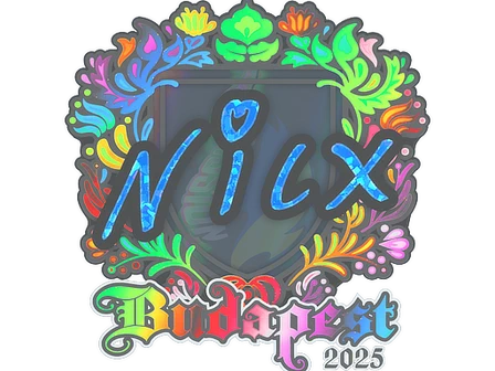 Sticker | nicx (Holo) | Budapest 2025 image