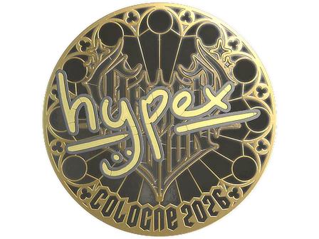 Sticker | hypex (Gold) | Cologne 2026 image