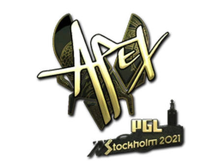 Sticker | apEX (Gold) | Stockholm 2021 image