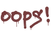 Sealed Graffiti | Oops (Brick Red) image