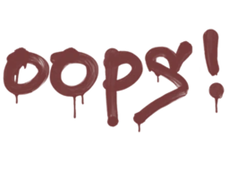 Sealed Graffiti | Oops (Brick Red) image