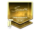 Sticker | ScreaM (Gold) | Cluj-Napoca 2015 image