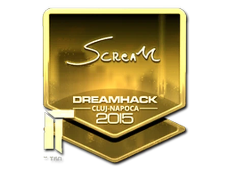 Sticker | ScreaM (Gold) | Cluj-Napoca 2015 image