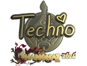 Sticker | Techno4K (Gold) | Shanghai 2024 image