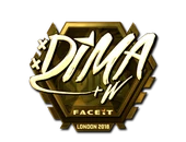 Sticker | Dima (Gold) | London 2018 image
