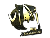 Sticker | VINI (Gold) | Stockholm 2021 image