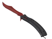 ★ Butterfly Knife | Crimson Web image