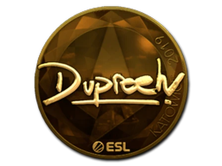 Sticker | dupreeh (Gold) | Katowice 2019 image