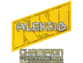 Sticker | Aleksib (Glitter, Champion) | Copenhagen 2024 image