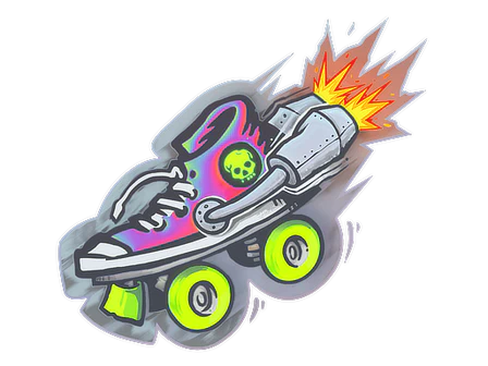 Sticker | Rocket Skates (Holo) image