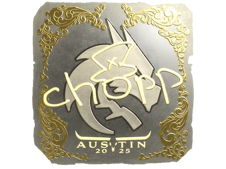 Sticker | chopper (Gold) | Austin 2025 image
