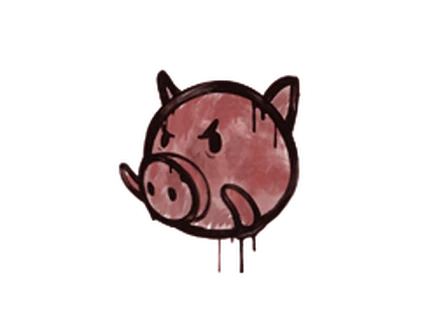 Sealed Graffiti | Piggles (Blood Red) image