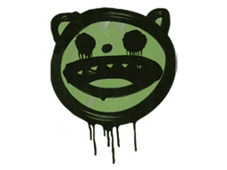 Sealed Graffiti | Happy Cat (Battle Green) image