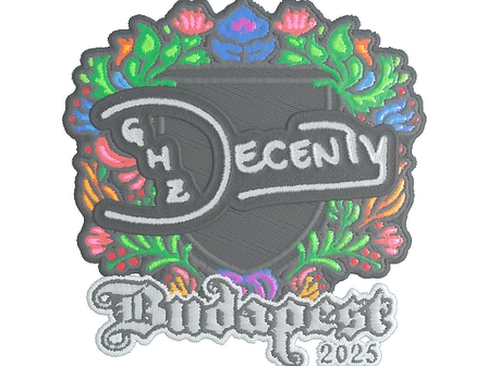 Sticker | decenty (Embroidered) | Budapest 2025 image