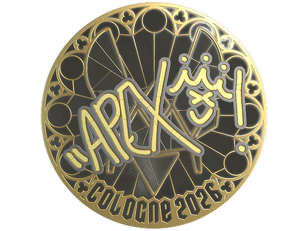 Sticker | apEX (Gold) | Cologne 2026 image