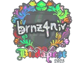 Sticker | brnz4n (Holo) | Budapest 2025 image