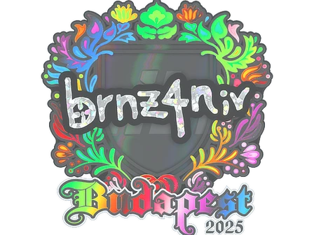 Sticker | brnz4n (Holo) | Budapest 2025 image