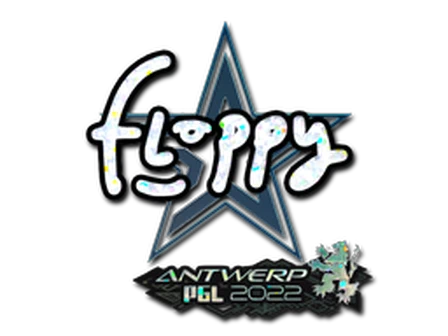 Sticker | floppy (Glitter) | Antwerp 2022 image