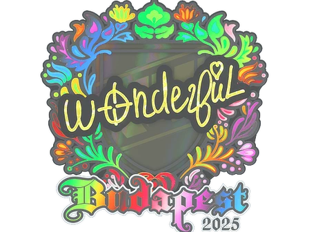 Sticker | w0nderful (Holo) | Budapest 2025 image
