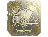 Sticker | FL4MUS (Gold) | Austin 2025 image