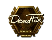 Sticker | DeadFox (Gold) | London 2018 image