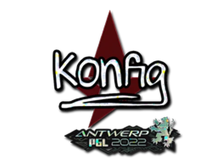 Sticker | k0nfig (Glitter) | Antwerp 2022 image