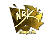 Sticker | NBK- (Gold) | Cologne 2016 image