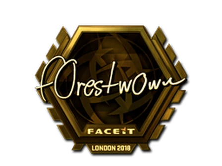 Sticker | f0rest (Gold) | London 2018 image