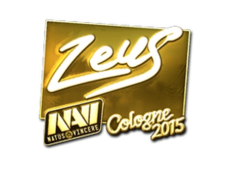 Sticker | Zeus (Gold) | Cologne 2015 image