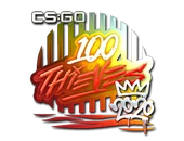 Sticker | 100 Thieves (Foil) | 2020 RMR image