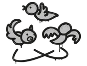 Sealed Graffiti | Dizzy (Shark White) image