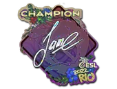 Sticker | Jame (Glitter, Champion) | Rio 2022 image