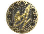 Sticker | siuhy (Gold) | Cologne 2026 image