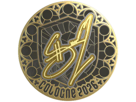 Sticker | siuhy (Gold) | Cologne 2026 image