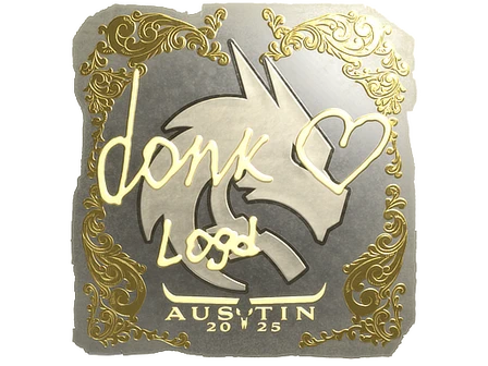 Sticker | donk (Gold) | Austin 2025 image