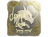 Sticker | donk (Gold) | Austin 2025 image