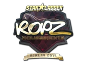 Sticker | ropz (Gold) | Berlin 2019 image