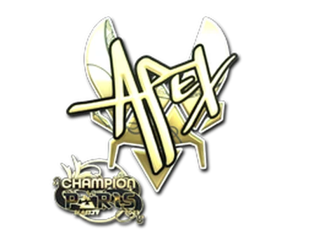 Sticker | apEX (Gold, Champion) | Paris 2023 image