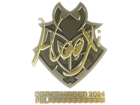 Sticker | HooXi (Gold) | Copenhagen 2024 image
