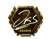 Sticker | jks (Gold) | London 2018 image