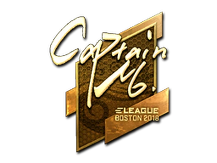 Sticker | captainMo (Gold) | Boston 2018 image