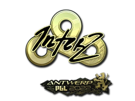 Sticker | interz (Gold) | Antwerp 2022 image