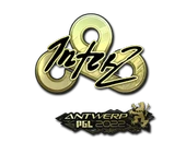 Sticker | interz (Gold) | Antwerp 2022 image