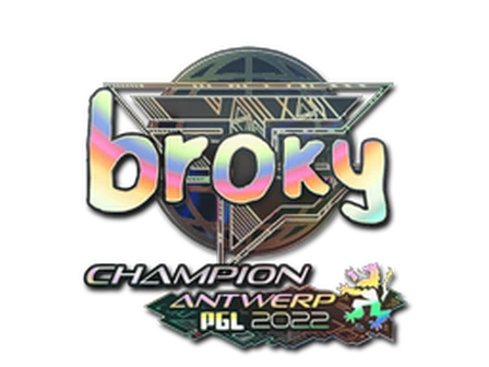 Sticker | broky (Holo, Champion) | Antwerp 2022 image