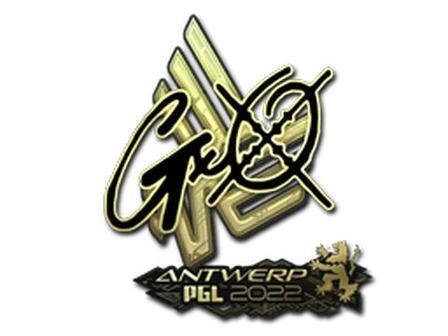 Sticker | gxx- (Gold) | Antwerp 2022 image
