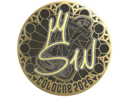 Sticker | s1n (Gold) | Cologne 2026 image