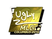 Sticker | FugLy (Gold) | MLG Columbus 2016 image