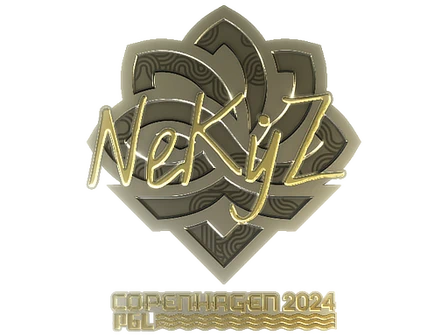 Sticker | NEKiZ (Gold) | Copenhagen 2024 image