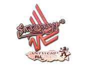 Sticker | sinnopsyy (Holo) | Antwerp 2022 image