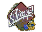 Sticker | s1mple (Glitter) | Rio 2022 image